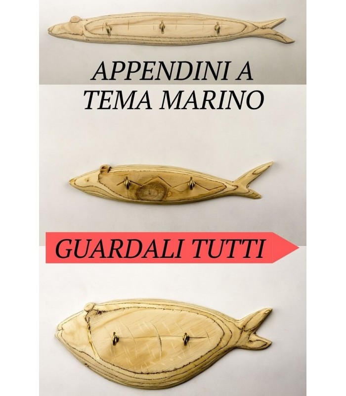 Appendini Porta Strofinacci Tema Marino 